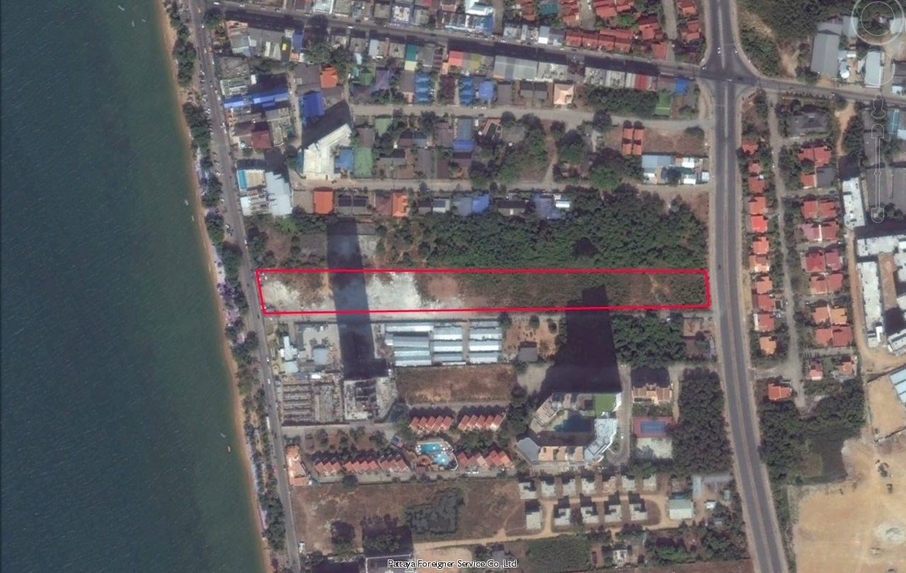 Land in Jomtien adjacent to Beachroad Land  For sale in Jomtien